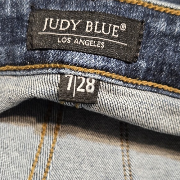 Judy Blue Women Medium Wash High Rise Straight Leg Jeans Size 7/28 - Picture 12 of 13